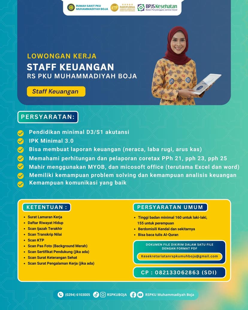 OPEN RECRUITMENT STAFF KEUANGAN