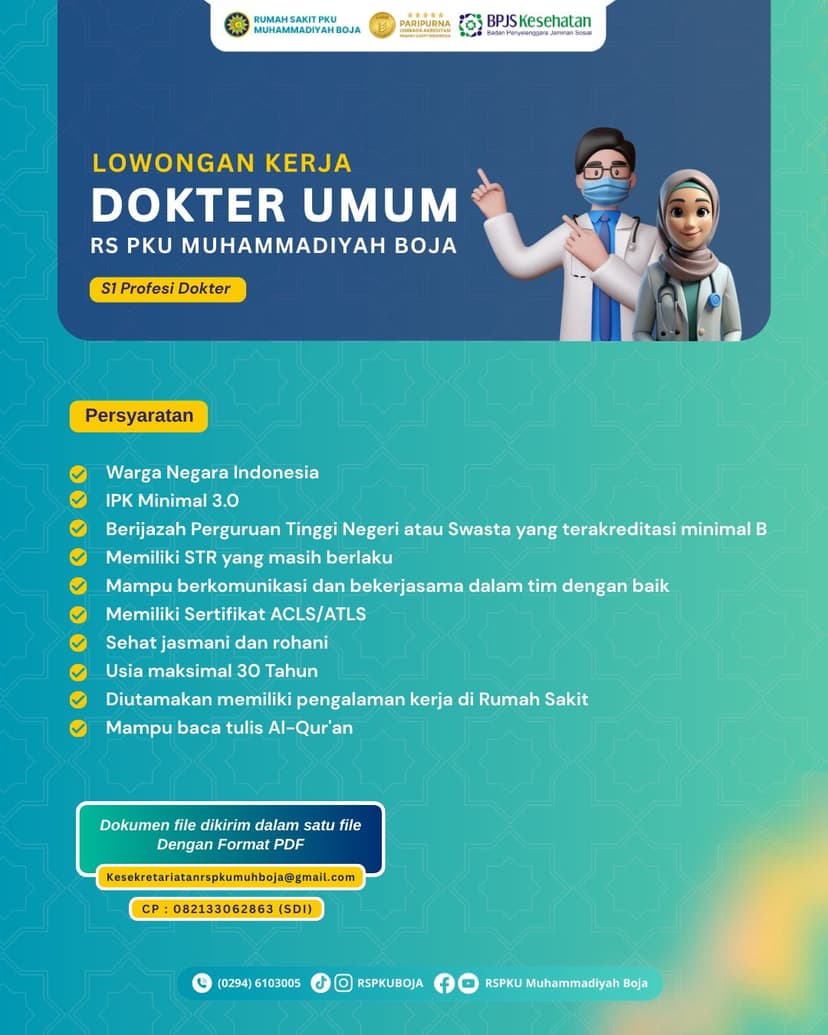 Lowongan Pekerjaan Dokter Umum